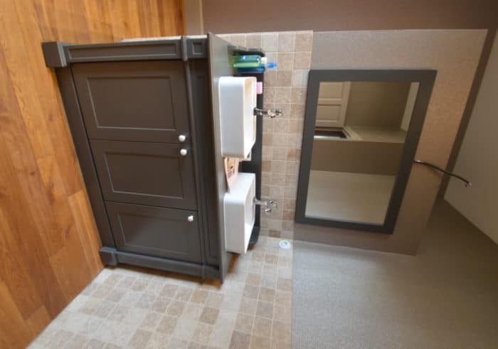 Réalisation meuble salle de bain sur mesure Morbihan